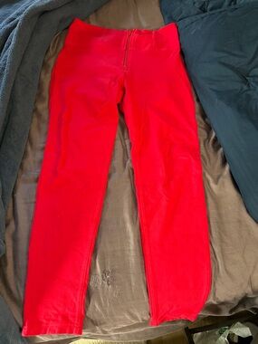 Freddy Red Activewear Leggings with Zip Detail